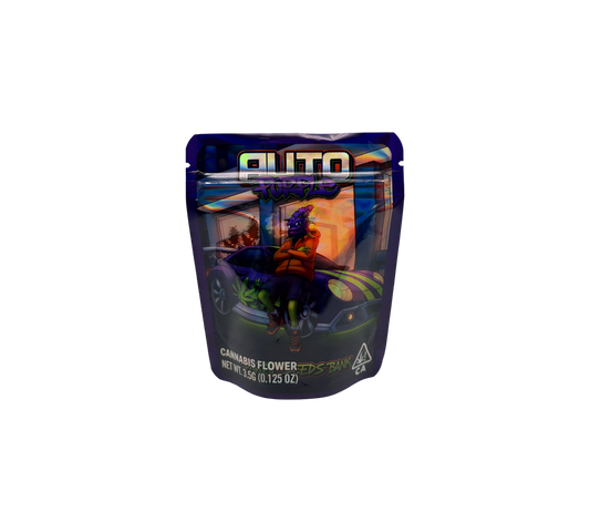 10x Auto Purple - leere PE Verpackungen