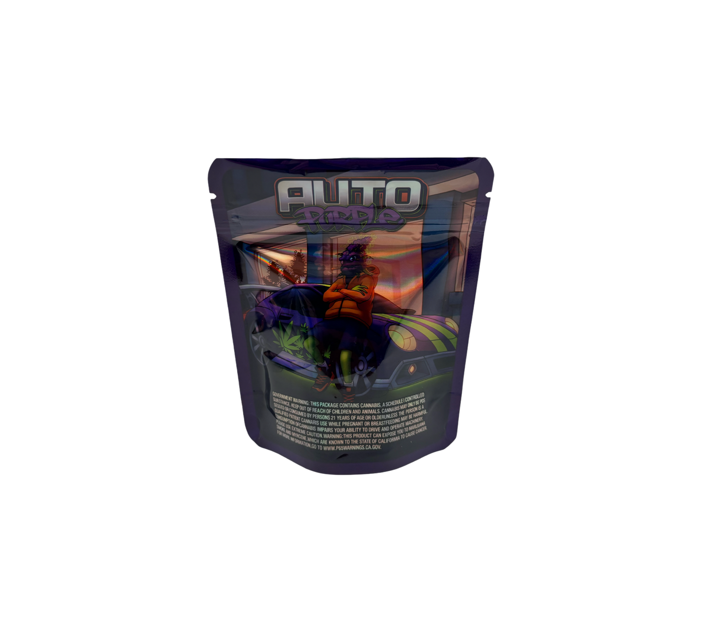 10x Auto Purple - leere PE Verpackungen