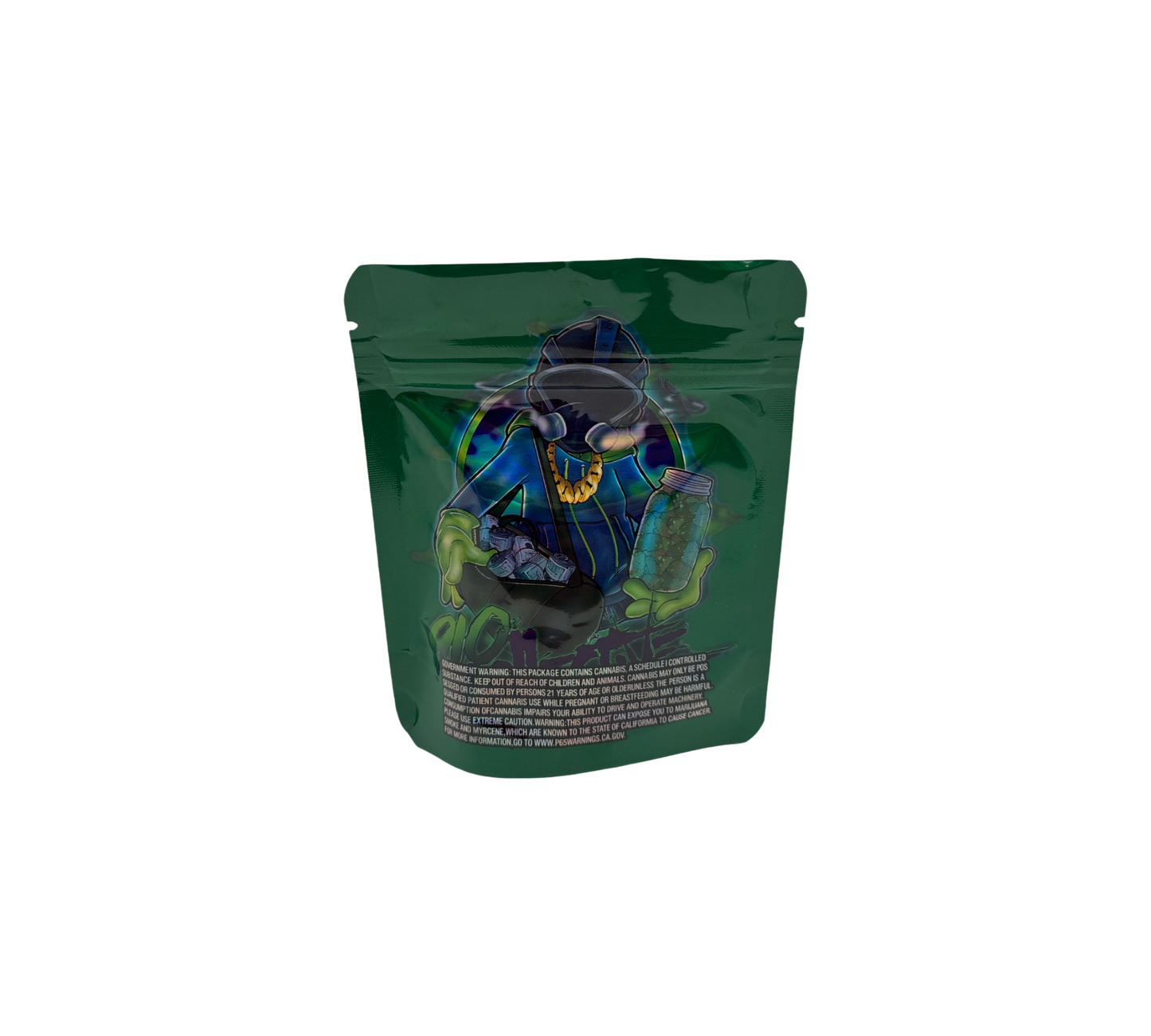 10x Green OG - leere PE Verpackungen