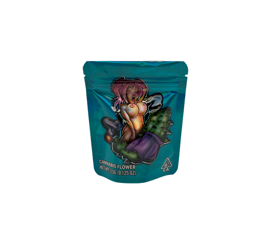 10x  Green Poppy - leere PE Verpackungen