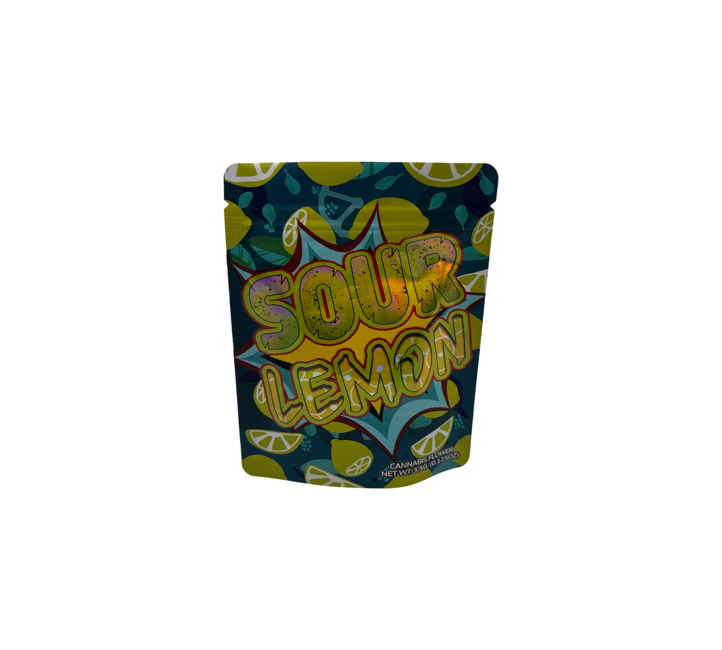 10x Sour Lemon - leere PE Verpackungen