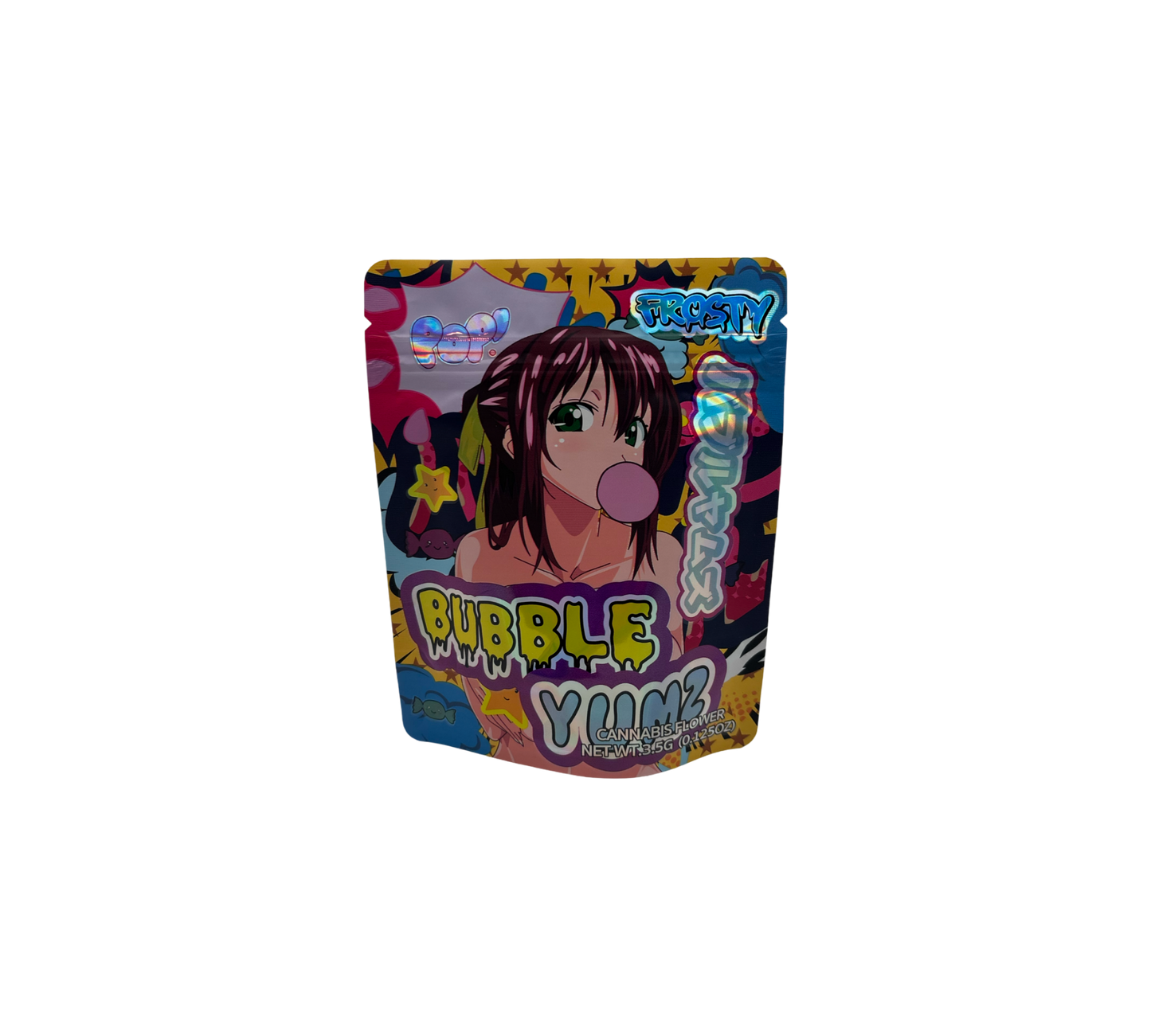 10x Bubble Yum - leere PE Verpackungen