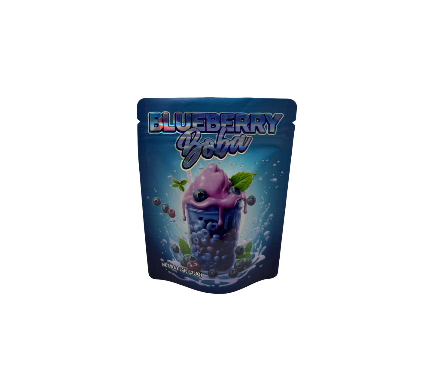 10x Blueberry Boba - leere PE Verpackungen