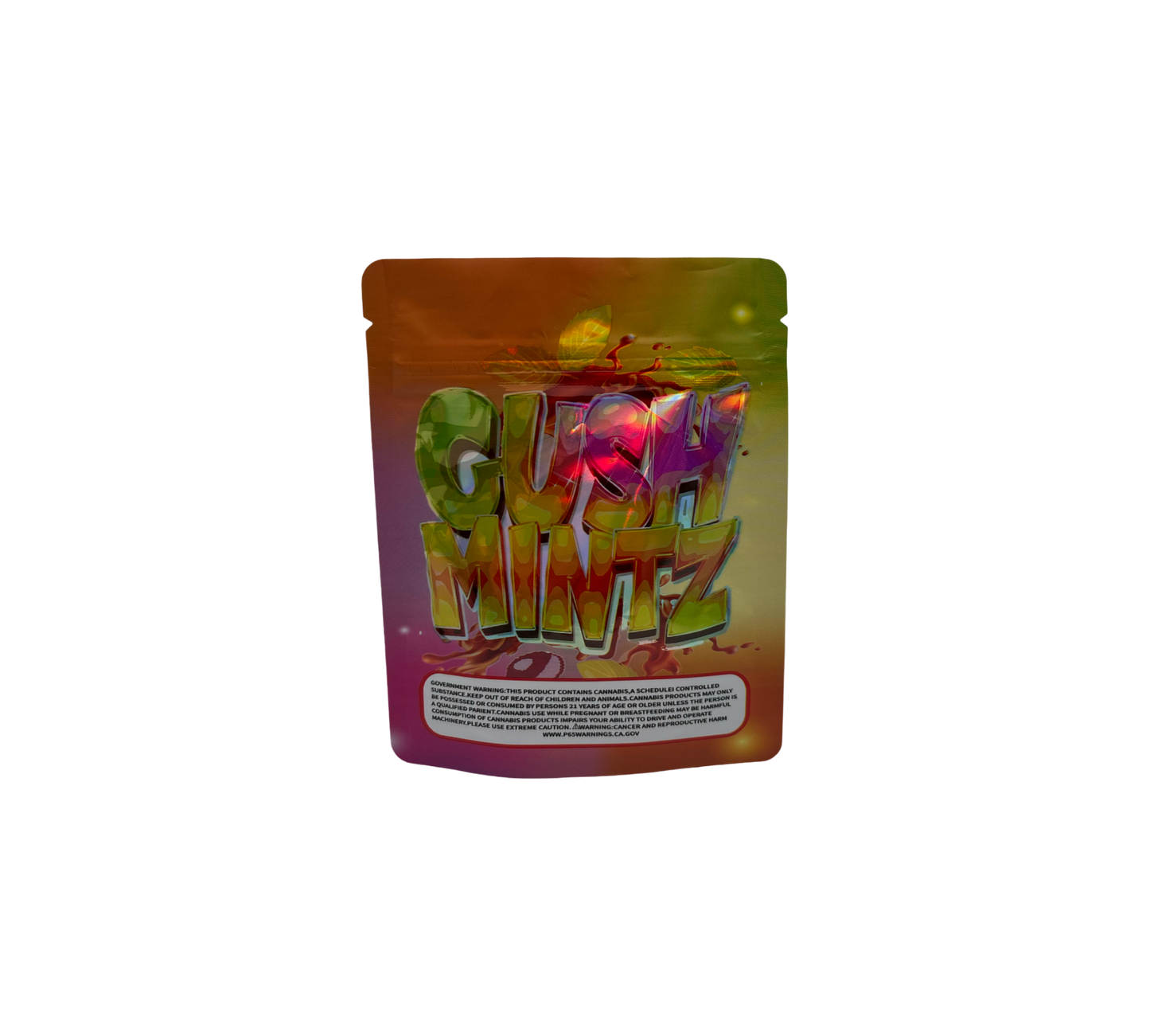 10x Gush Mintz - leere PE Verpackungen
