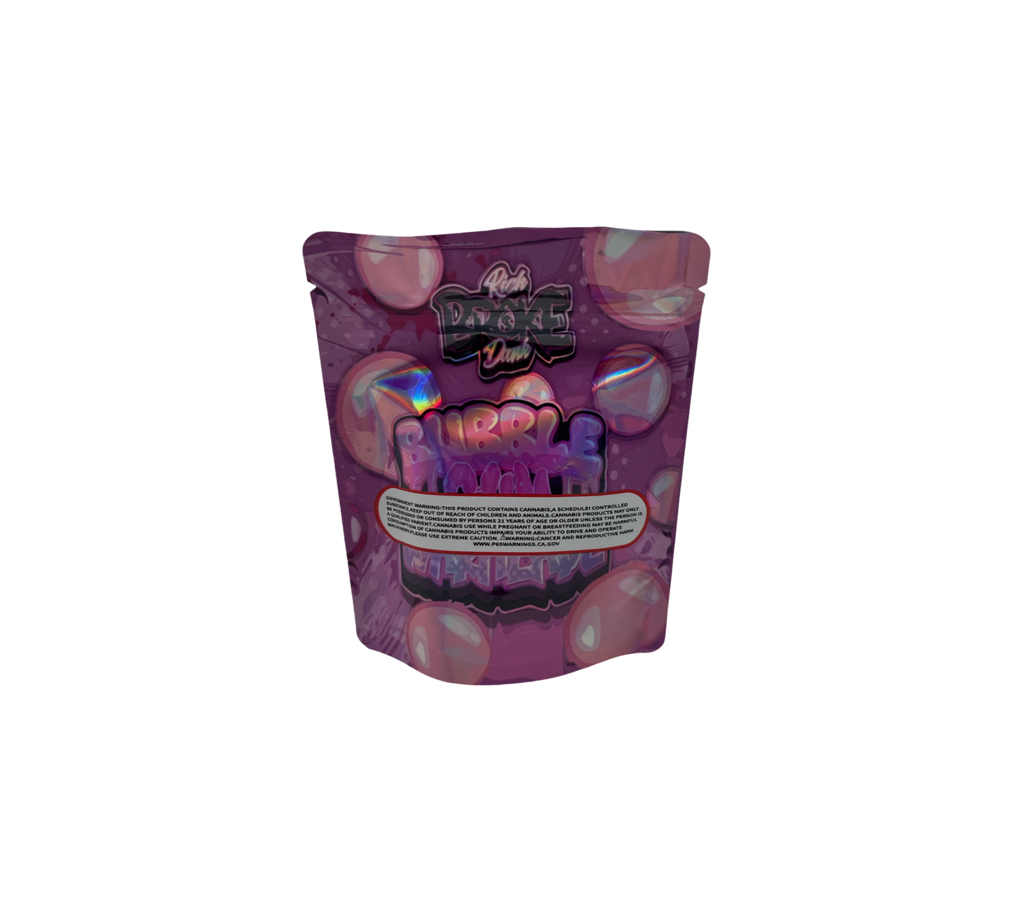10x Bubble Gum War - leere PE Verpackungen