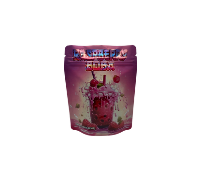 10x Raspberry Boba - leere PE Verpackungen
