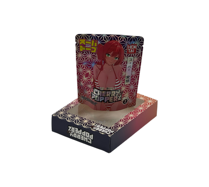 1x Cherry Popperz - Box & Pack im Set - leer