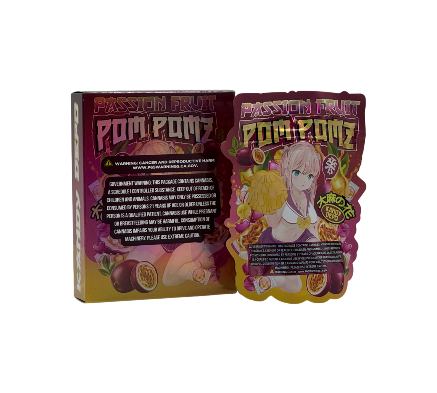 1x Passion Fruit- Box & Pack im Set - leer