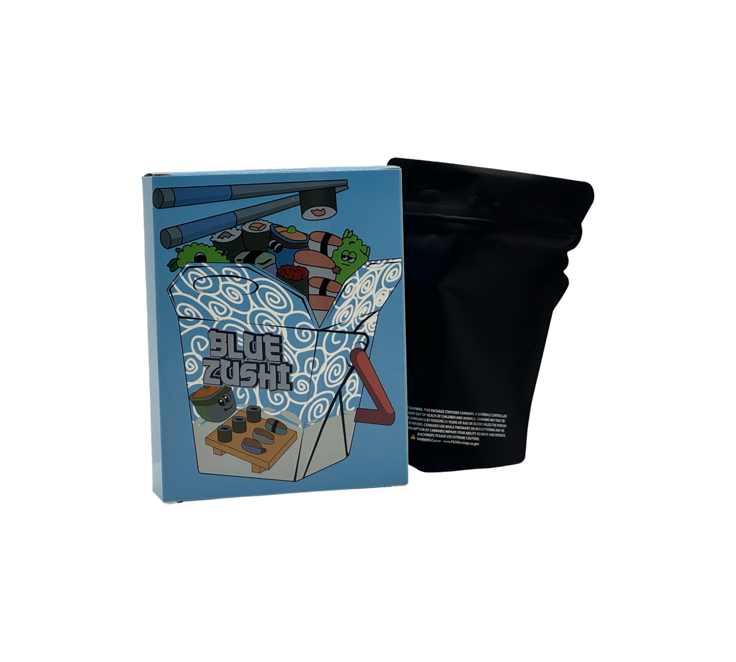 1x Blue Zushi - Box & Pack im Set - leer