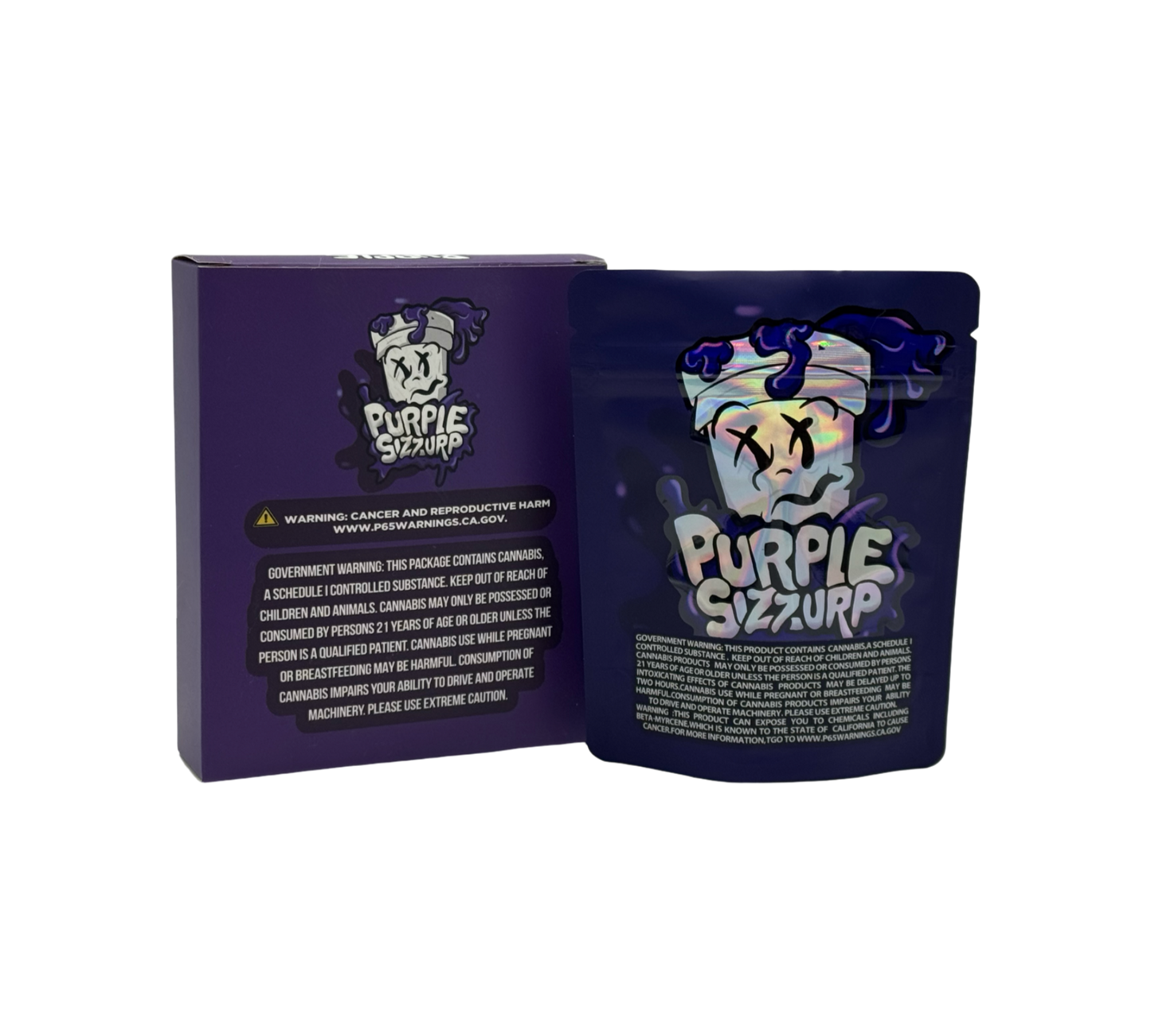 1x Purple Sizzurp - Box & Pack im Set - leer