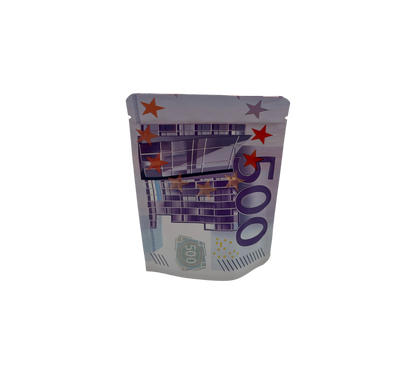 10x leere PE-Verpackungen – 500-Euro-Design