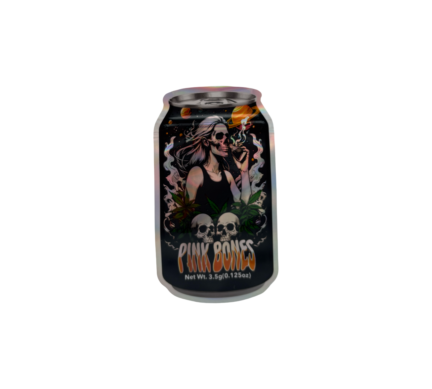 10x Pink Bones - leere PE Verpackungen Shape