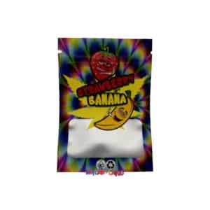 10x Strawberry Banana Cake Mylar Bag Cali Pack 1g - Leer